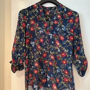 Kut Floral Sheer Shirt